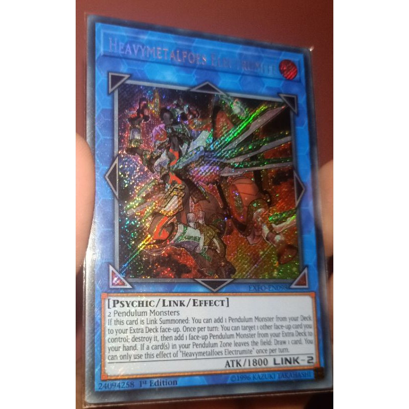 Tên thẻ bài yugioh: Heavymetalfoes Electrumite - EXFO-EN098 - Secret Rare 1st Edition