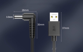 CÁP SẠC USB ĐẦU TRÒN 3.5MM JINGHUA U550C