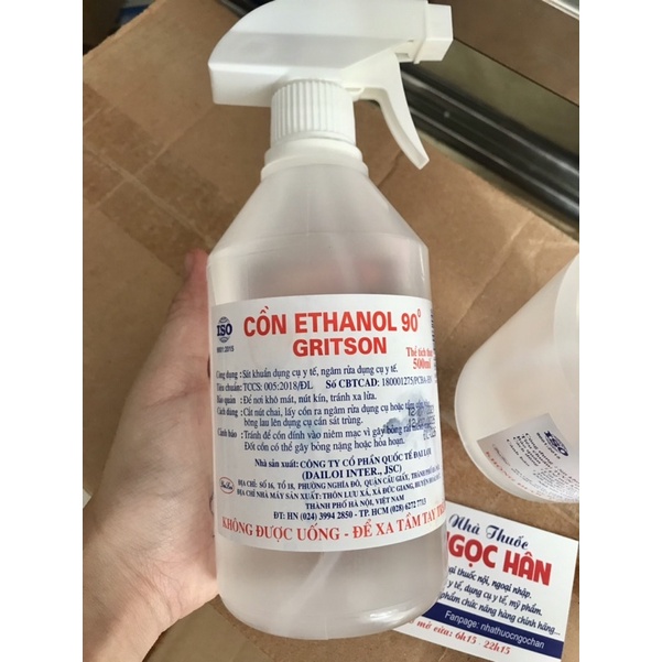 CỒN SÁT KHUẨN ETHANOL