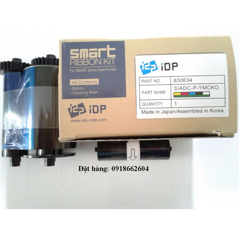 (TD) Ruy băng màu IDP SMART 50S – 650634 - Mực in cho máy Smart