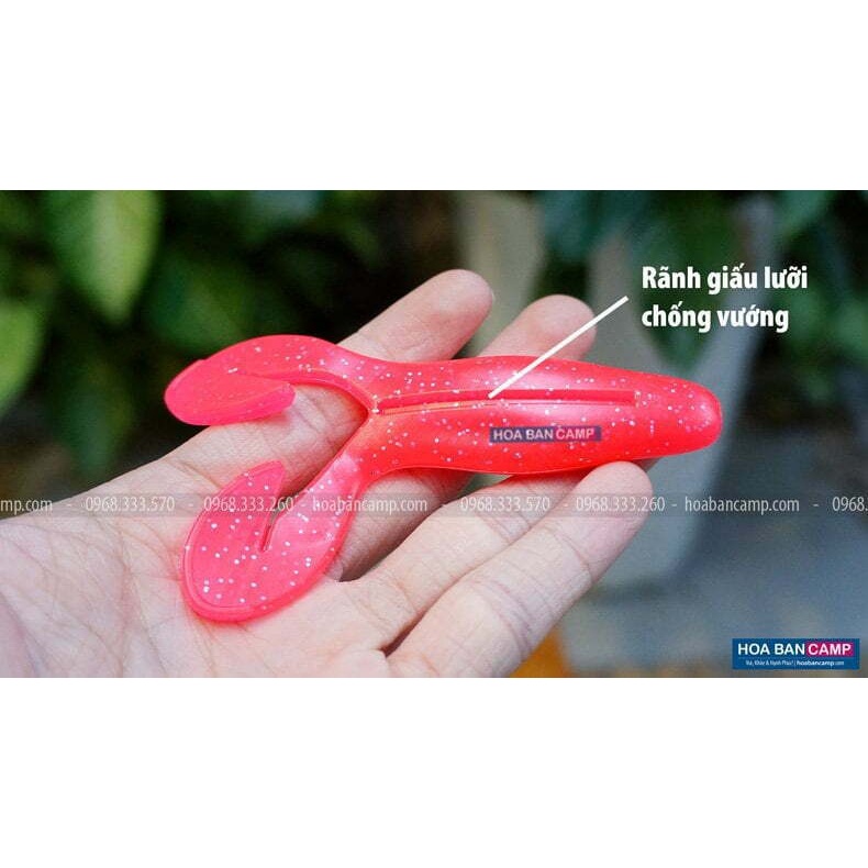 Mồi Mềm Ribbit Thailand Kèm Lưỡi | Vỉ 4 Con