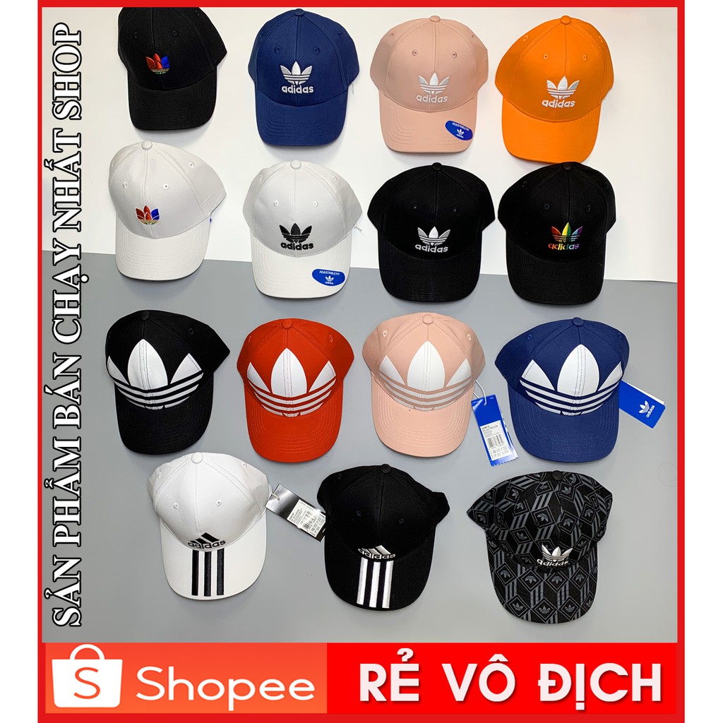 ⚡️ [ HÀNG XUẤT DƯ 1:1 CÓ VIDEO ] Mũ | Nón Kết TREFOIL BASEBALL CAP Unisex Black - EC3603 / Ảnh thật / CÓ SẴN HÀNG