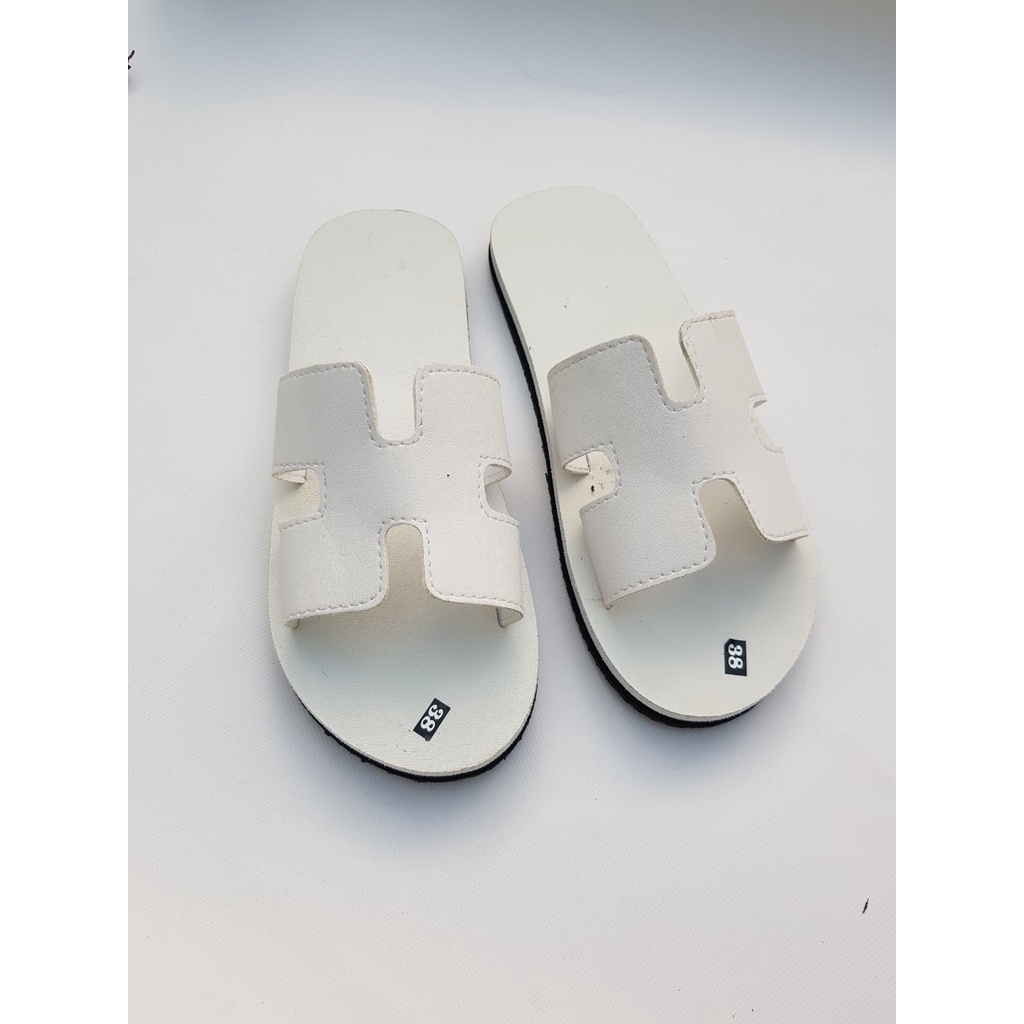 sandal đồng nai dép chữ H đế trắng quai trắng nam và nữ size từ 35 nữ đến 44 nam