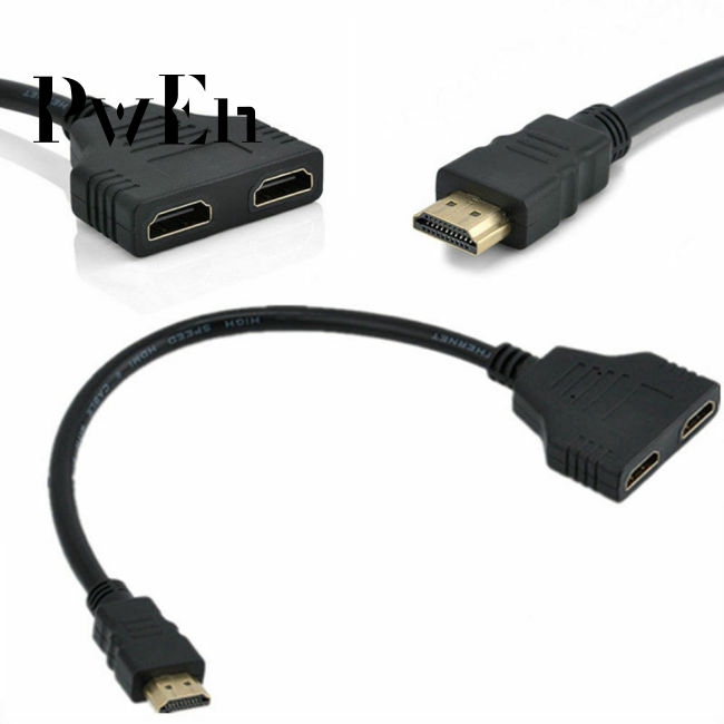 Cáp chia 2 cổng HDMI 1080p thiết kế tiện lợi dễ sử dụng