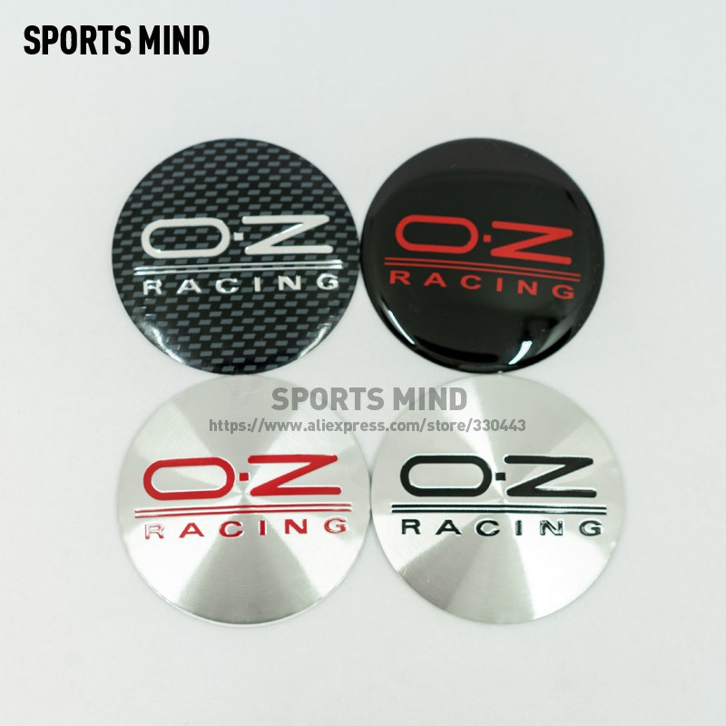 Set 4 Miếng Dán logo 65mm Trang Trí Trung Tâm Bánh Xe Hơi