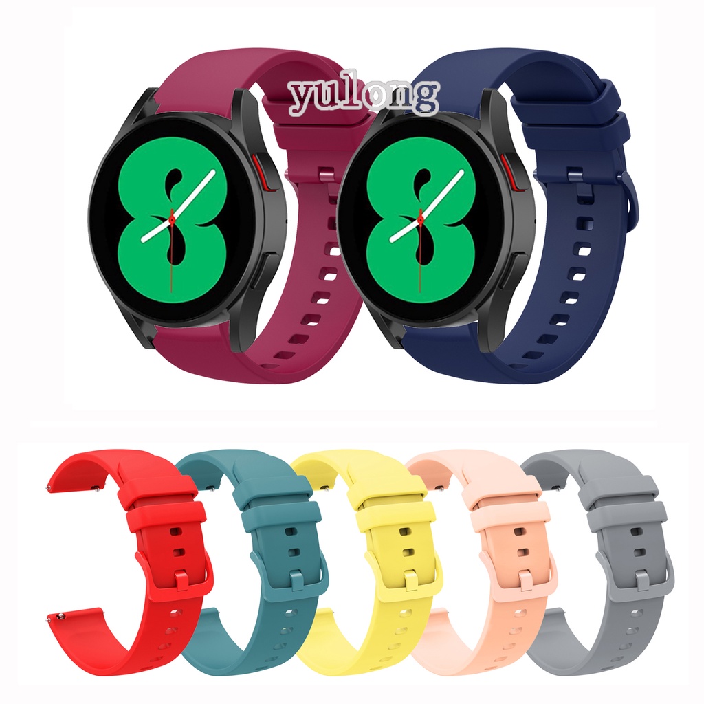Dây Đeo Silicone Mềm Chống Nước Cho Đồng Hồ Samsung Galaxy watch Active 2 40mm 44mm watch 5 watch5 pro watch4 watch 4 classic 42mm 46mm