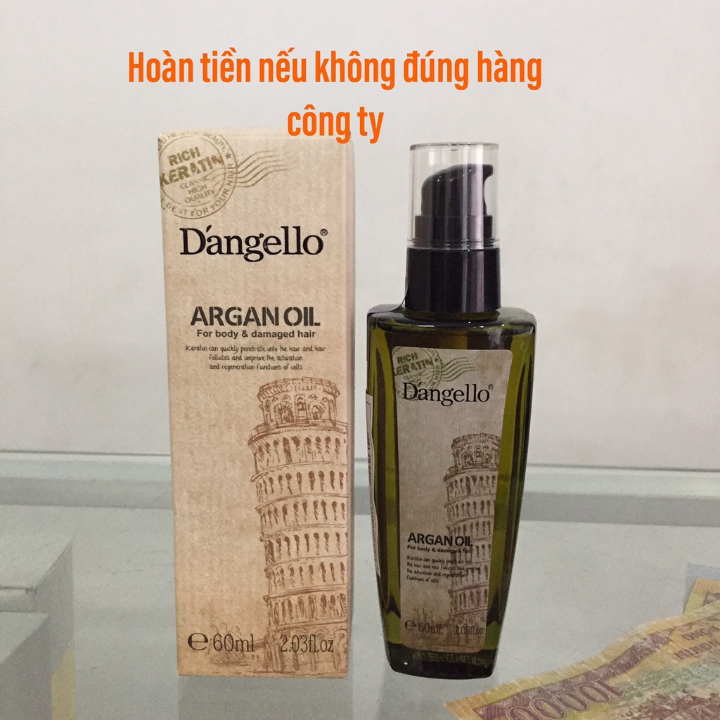 Tinh dầu dưỡng tóc cao cấp ARGAN OIL D'angello 60ml