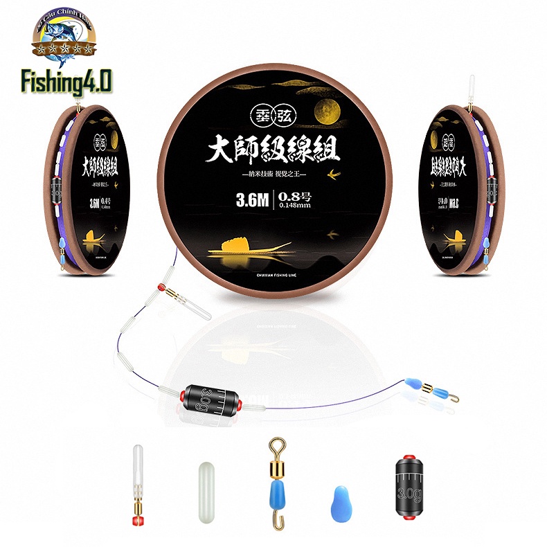 Trục Câu Đài Buộc sẵn Khóa Mani số 9- Chuyên câu đơn câu đài - AA83