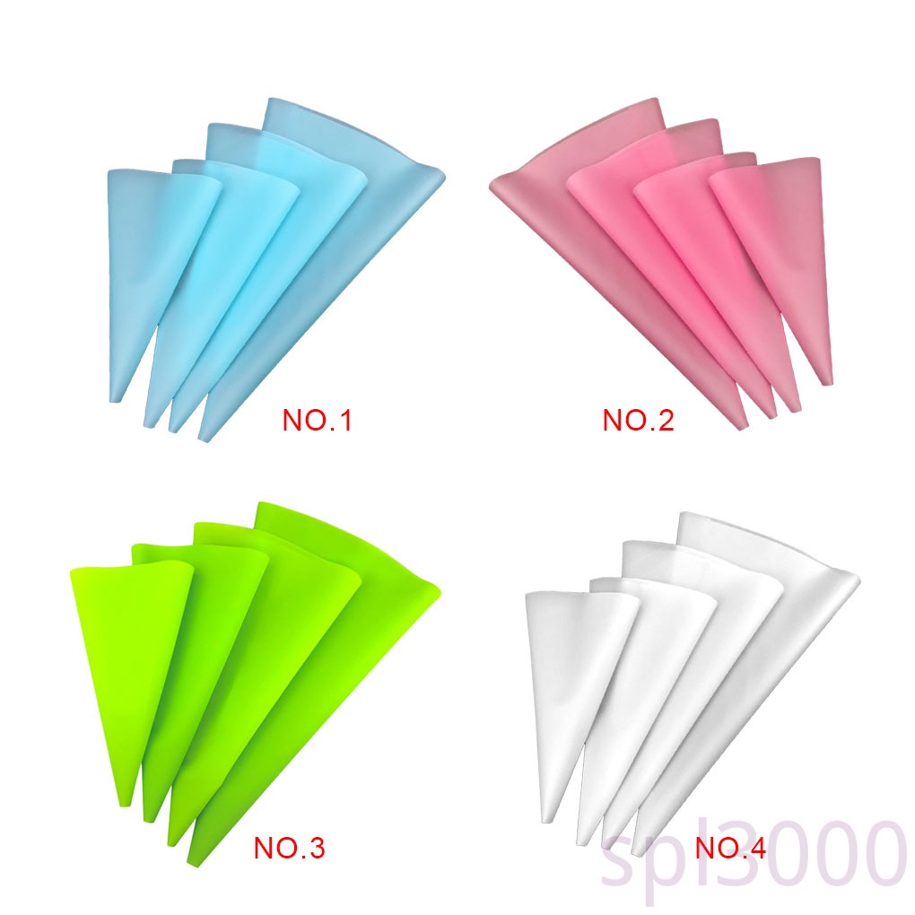 Set 4 túi bắt bông kem 4 kích cỡ