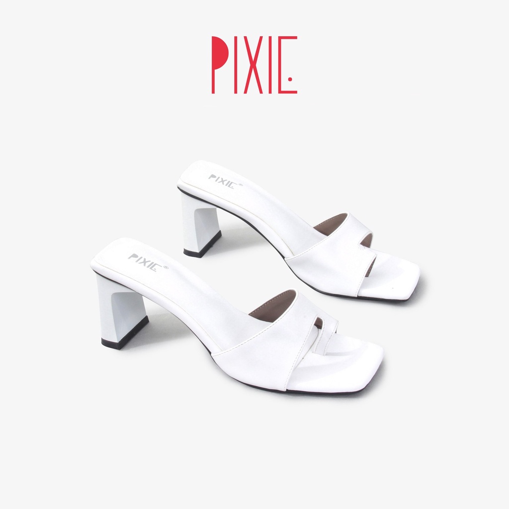 Guốc Cao Gót 7cm Xỏ Ngón Pixie X767