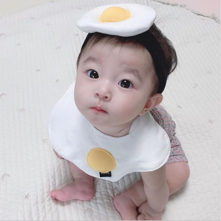 Băng đô cho bé - trứng ốp la Mimo baby