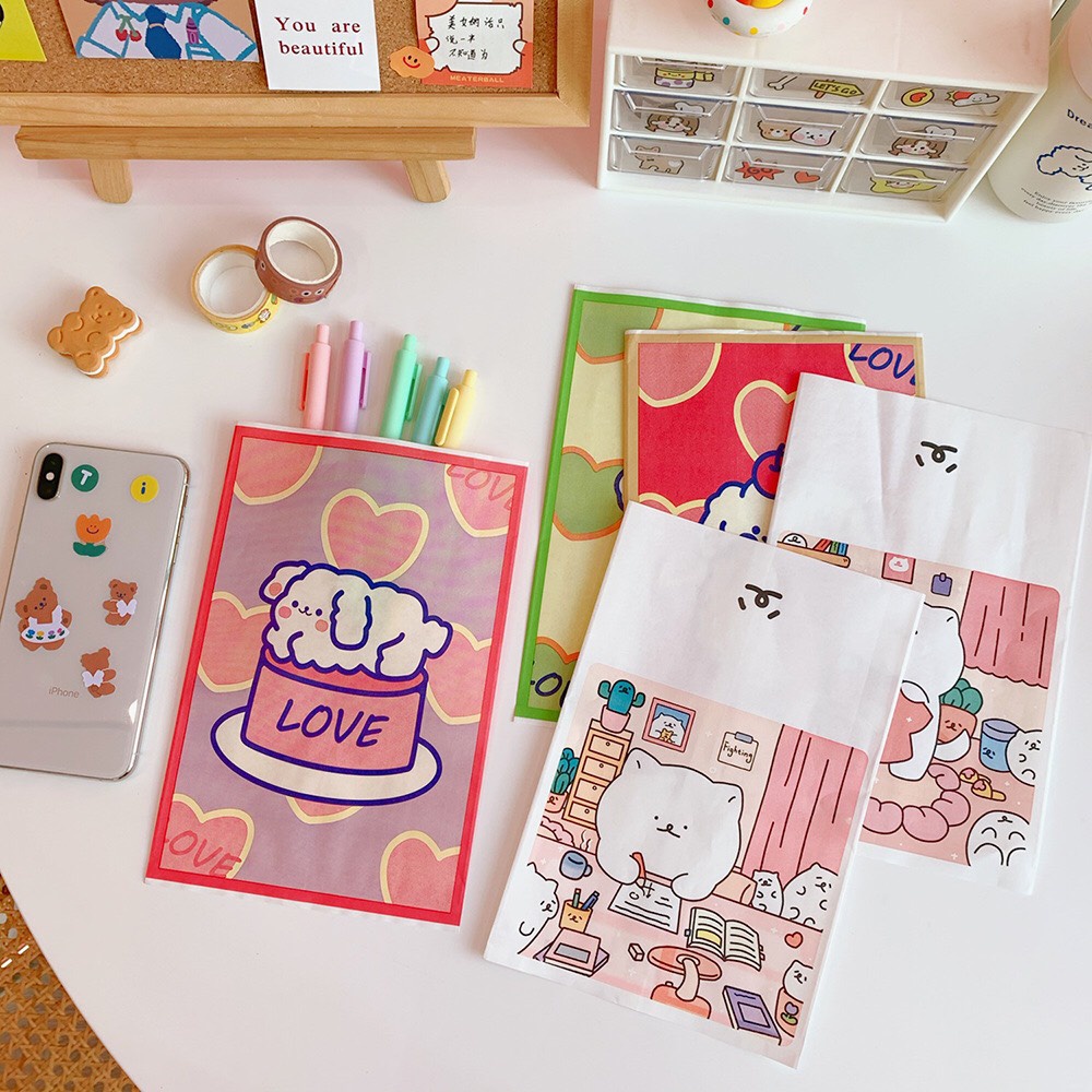 Túi giấy gói hàng dễ thương đủ mẫu đủ kích cỡ trên ảnh │1 Túi │ Cực nhiều mẫu siêu đáng yêu │ Xem thêm ở phần MÔ TẢ