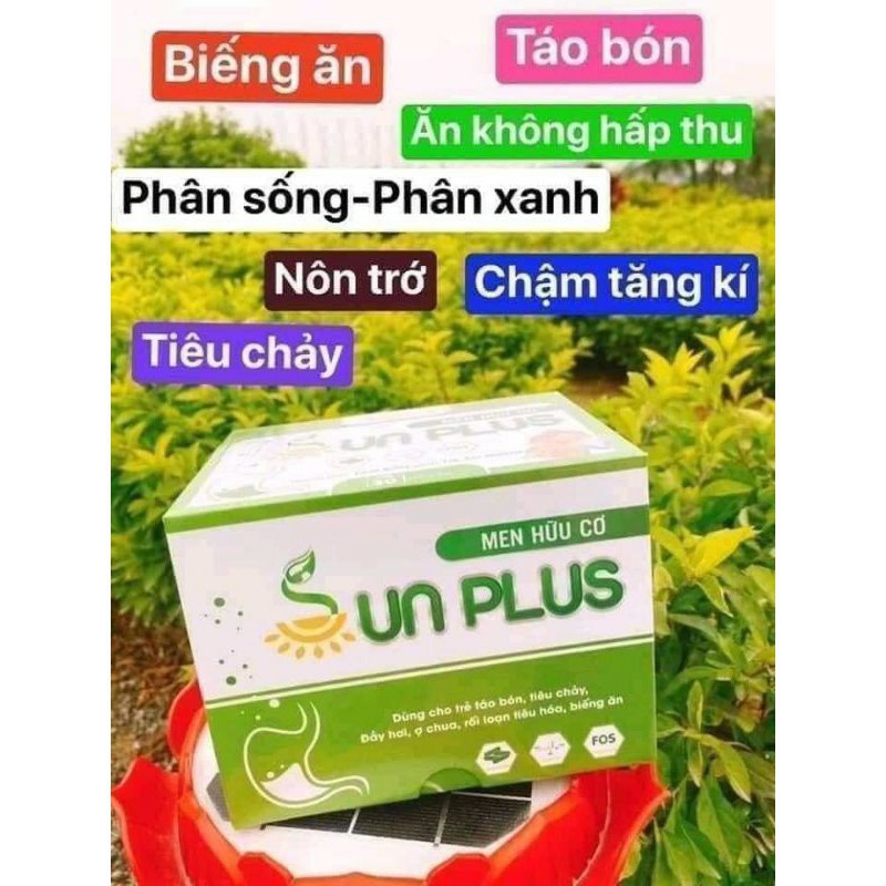 Men hữu cơ Sunplus + Sữa non Sunplus  bổ sung chất xơ, bé hết táo bón- Tăng sức đề kháng nuôi con nhàn tênh