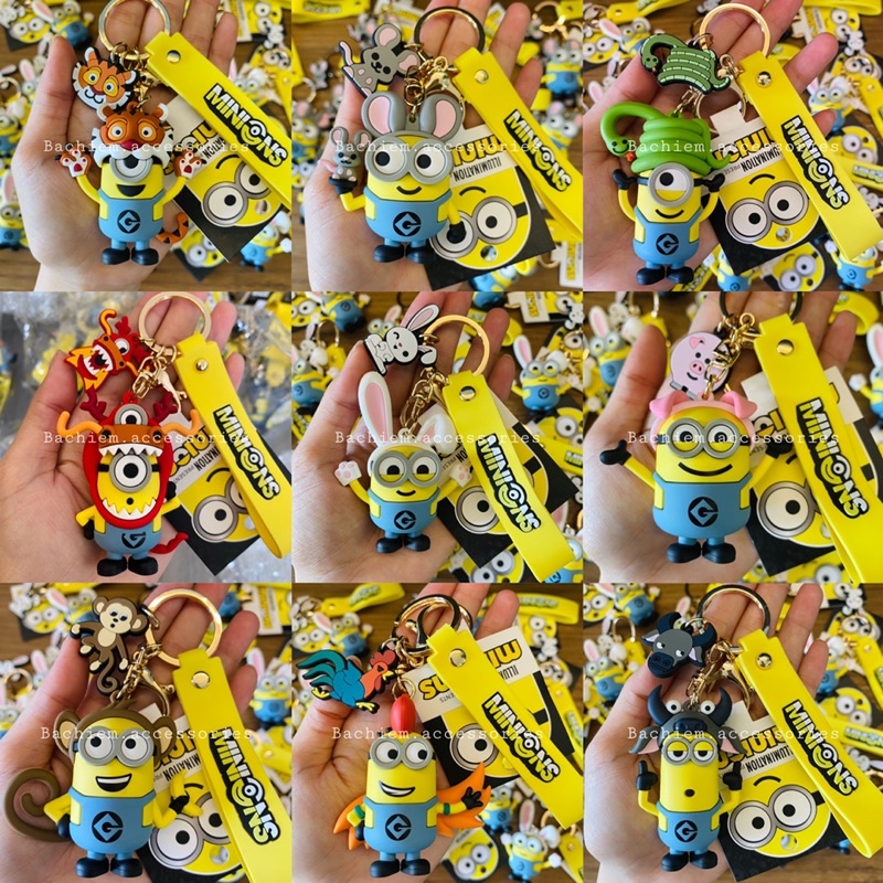 Móc khoá Minions phiên bản 12 con giáp siêu đáng yêu