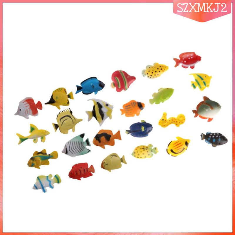 Set 24 Mô Hình Động Vật Biển Nhiệt Đới Mini szxmkj2
