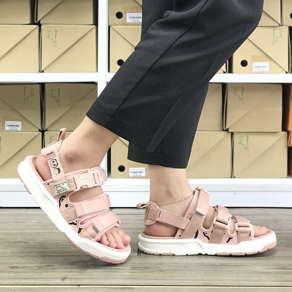 Giày Sandal MOL Couple Nam Nữ 3 Quai Ngang Mã MS1801