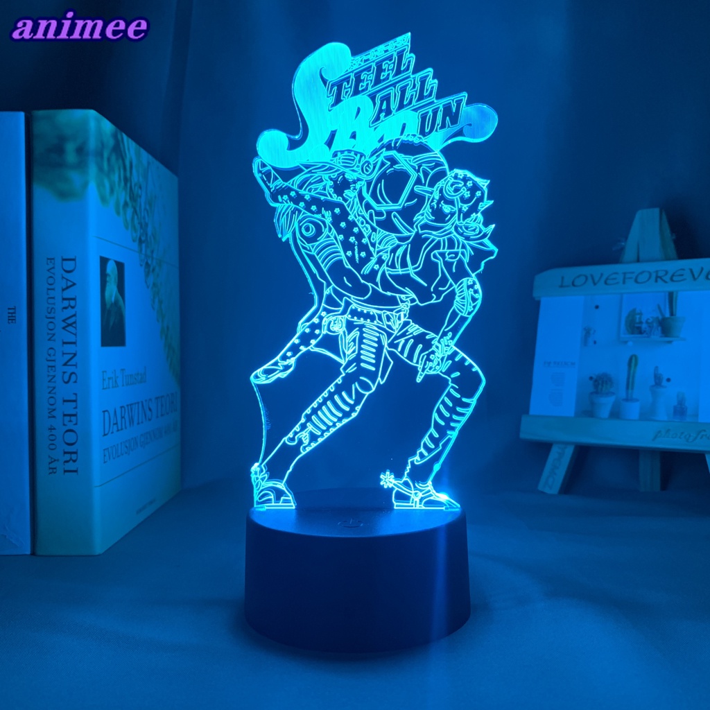 Đèn Led 3d Hình Nhân Vật Jojo Trong Anime Jojo + W * G Trang Trí Phòng Ngủ