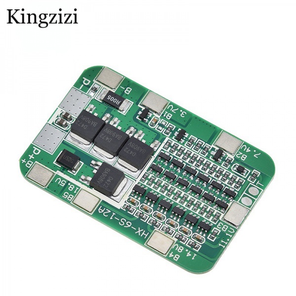 Bảng Mạch Bảo Vệ 6S 15A 24v PCB BMS Dành Cho Mô Đun Pin Li-Ion 18650 Li-Ion