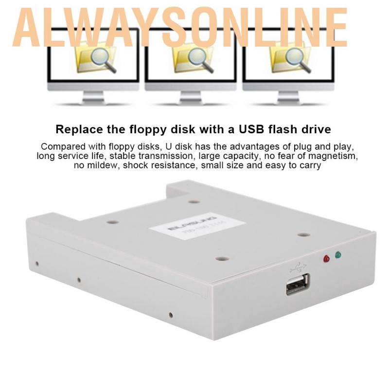 Alwaysonline FDD-UDD U144K 1.44MB USB SSD Floppy Drive Emulator for Industrial Controllers