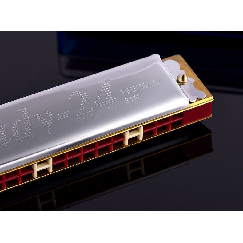 Kèn Harmonica 24 Lỗ Chuyên Nghiệp Cho Xe Suzuki Harmonica Polyphony C / A / F / G