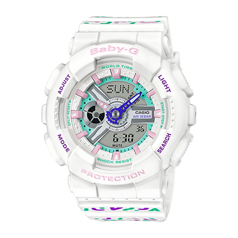 Đồng hồ casio nữ dây nhựa BABYG BA-110TH-7ADR chính hãng