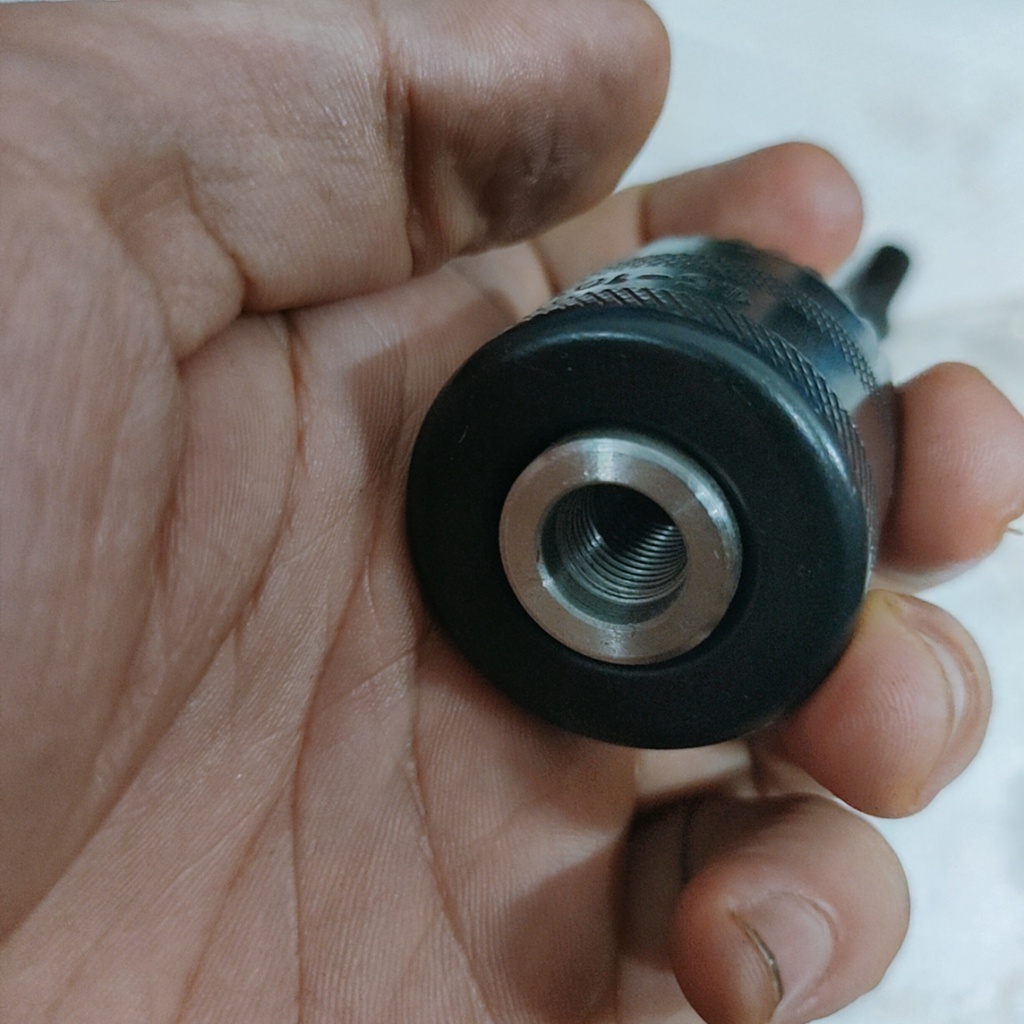 Đầu kẹp mũi khoan, đầu mang ranh 10mm, loại tay khóa