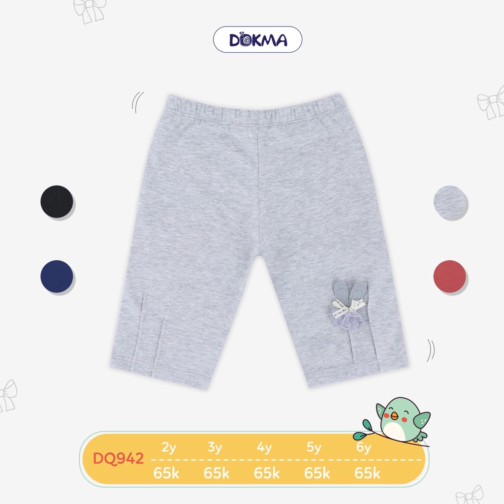 (2-6y) Quần legging lửng cotton mềm cho bé - DOKMA