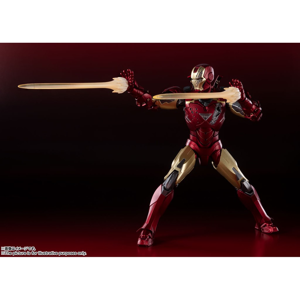 [Hàng có sẵn] Mô hình chính hãng SHF: Iron man Mk6 (battle damaged)