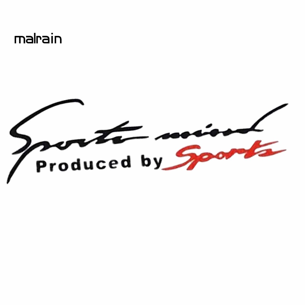 Miếng Dán Đề Can Trang Trí Đèn Pha Xe Hơi In Chữ Sports Mind Phản Quang Độc Đáo