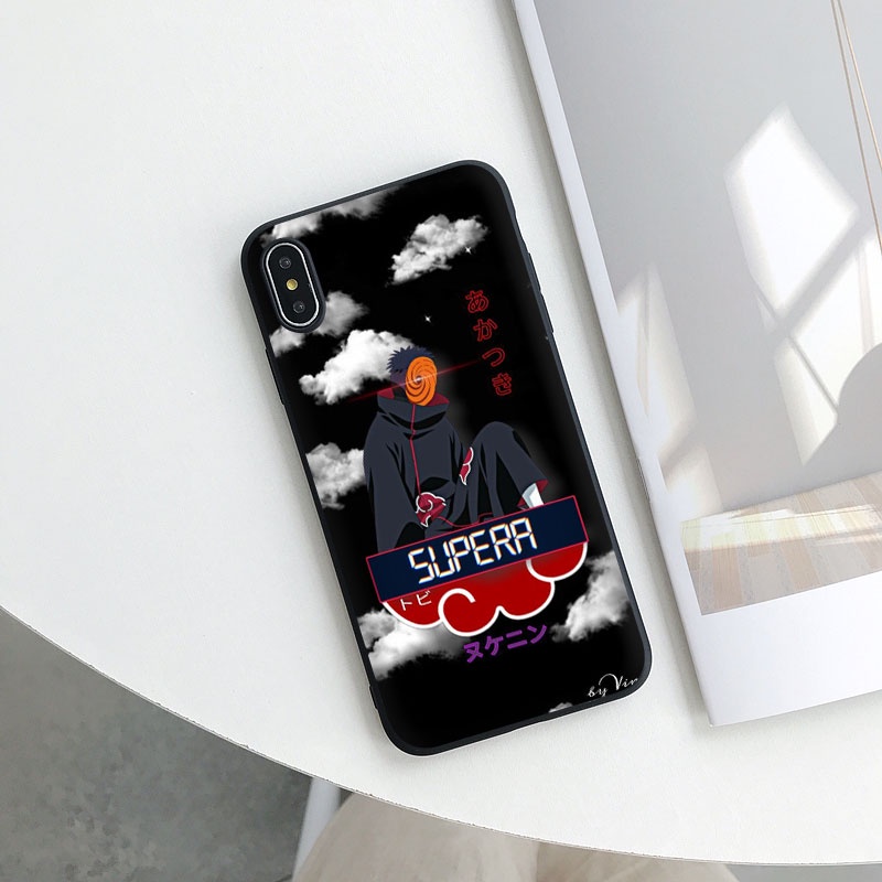 Ốp Điện Thoại silicone Mềm Hình uchiha clan Cho iphone 5 5s 6 6s 7 8 plus se cc16