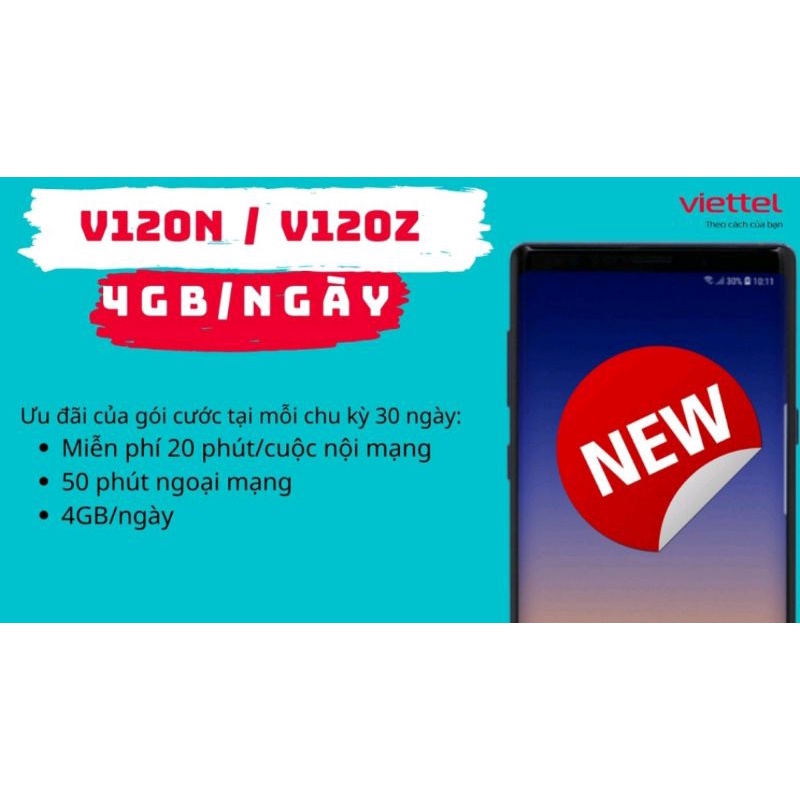 Sim viettel 6v120n