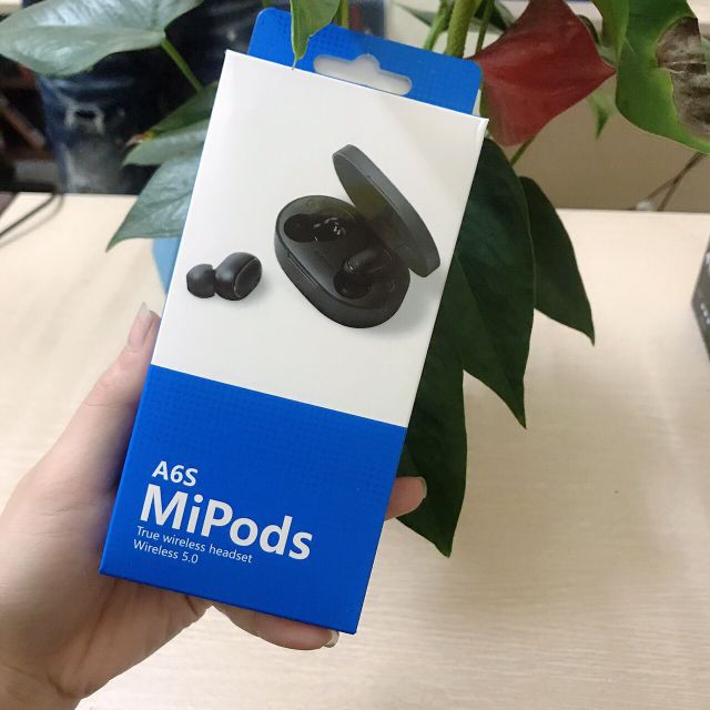 TAI NGHE BLUETOOTH MINI A6S MIPODS NGUYÊN BẢN