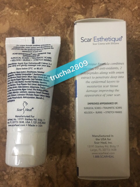 Kem Scar Esthetique tube 30g date 2023 mỹ chuẩn hãng