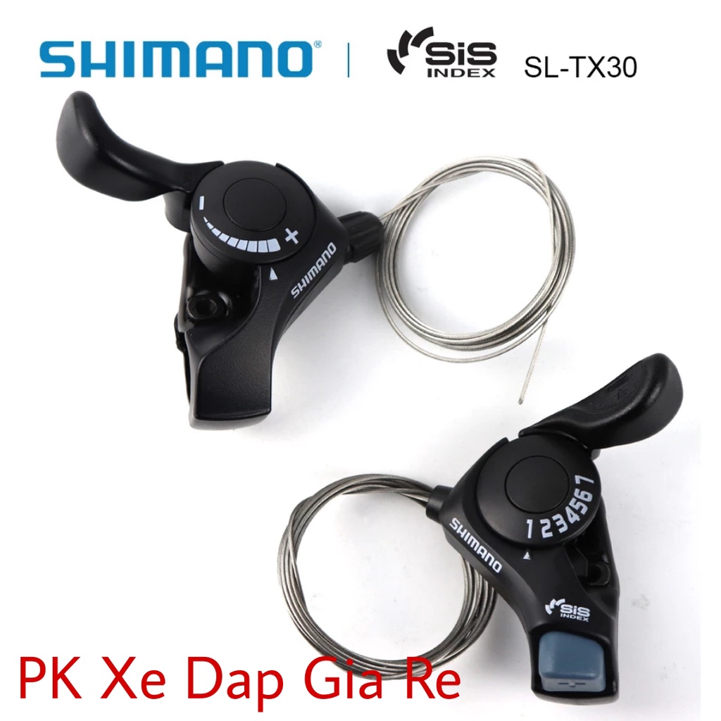 Tay đề, Cần gạt số Shimano SL-TX30, Tay đề gạt Shimano 3x7 - PK Xe Dap Gia Re