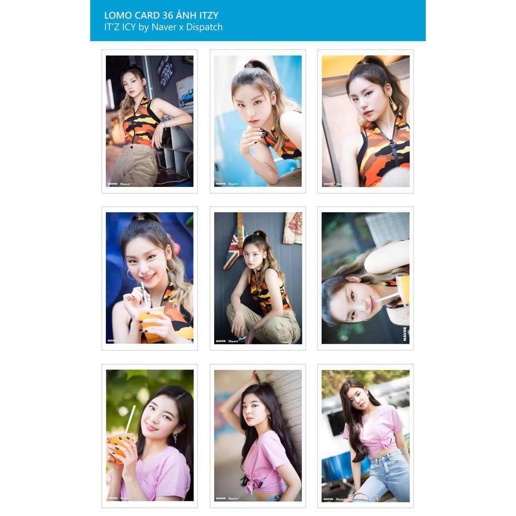 Lomo Card Ảnh ITZY - IT'Z ICY by Naver x Dispatch ( 36 ảnh)
