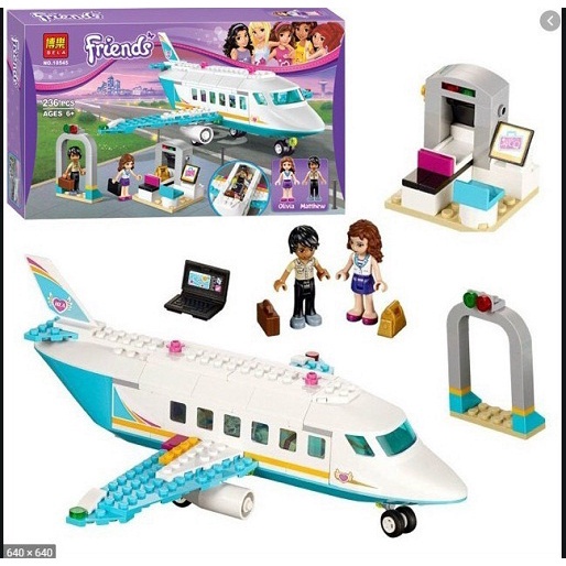 Lego Friends Bela 10545 ( Xếp Hình Chuyên Cơ Hạng Sang 236 Mảnh )lego bé gái