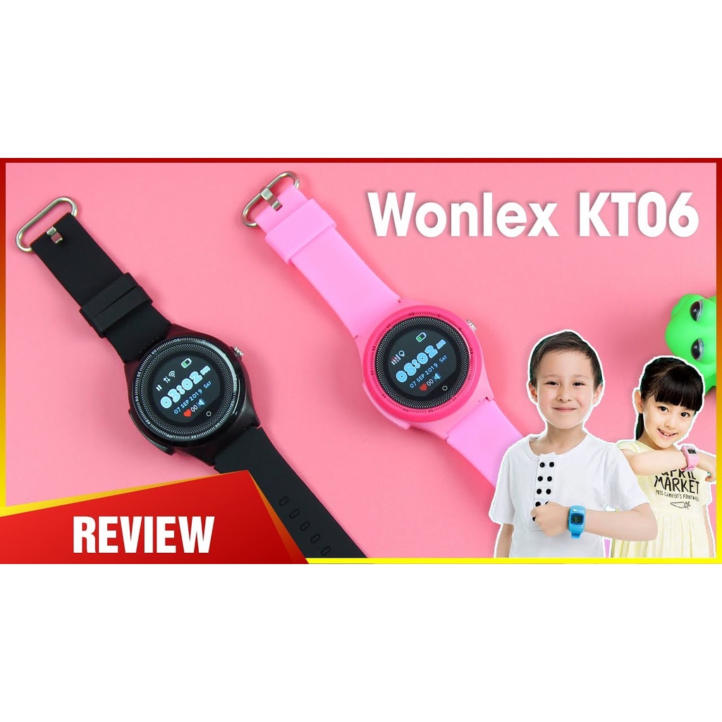 Đồng hồ định vị định vị trẻ em wonlex - Định vị GPS, chống nước IP67 - Model: KT06