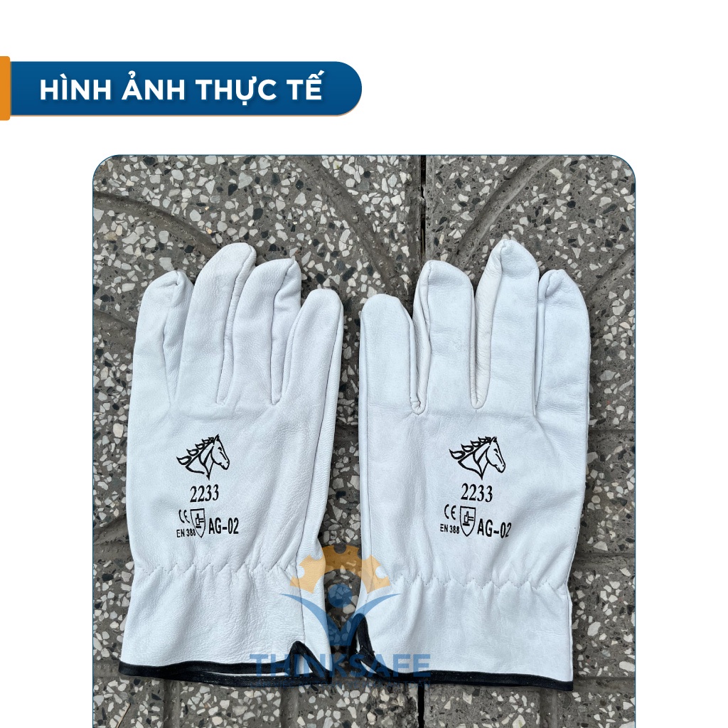 Bao tay hàn tig chịu nhiệt 2233 ngắn tay Găng tay hàn chịu nhiệt, chống cháy, chịu nhiệt - THINKSAFE