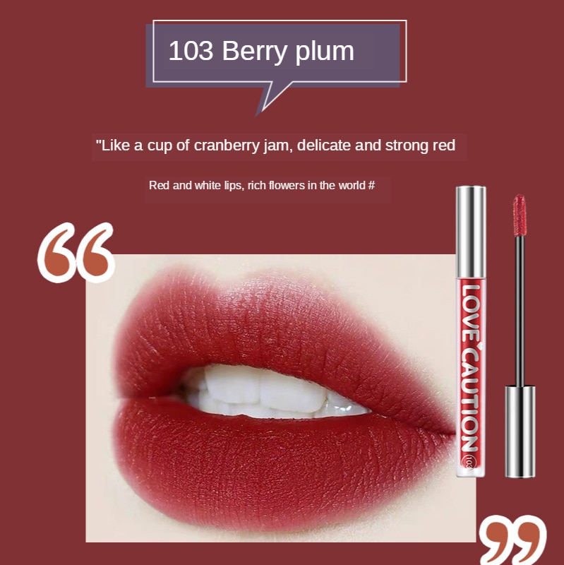 Son môi nhung nhám dễ lên màu chống thấm nươcx không phai bền lâu | BigBuy360 - bigbuy360.vn