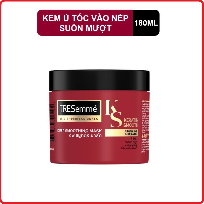 Kem ủ TRESemmé Keratin Smooth Vào nếp mềm mượt 180ml