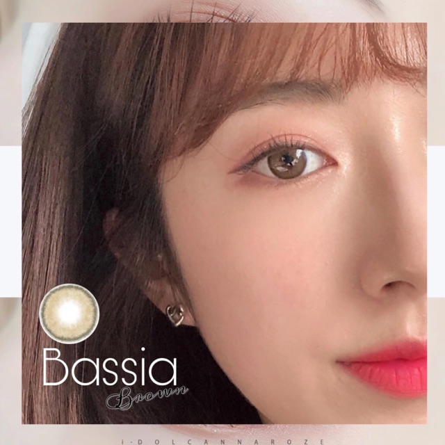 Kính Áp kính tròng cao cấp Bassia Brown Lens 14.0mm - Kính Áp Tròng FAIRY SHOP CONTACT LENS độ 0 đến 6