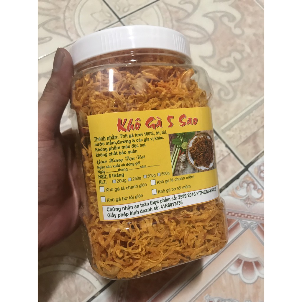 [500g] KHÔ GÀ BƠ TỎI LOẠI 1 ( hàng mềm dai, không ướt ) VỊ VỪA ĂN, BAO NGON