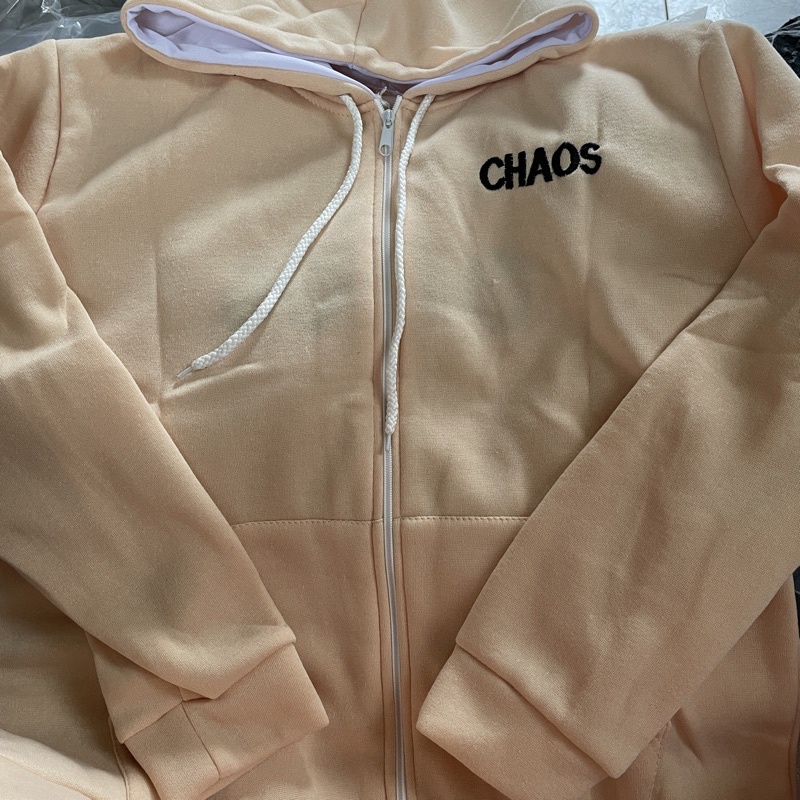 Áo khoác nỉ bông ngoại thêu xịn CHAOS Phong Cách Hàn Ulzzang GAU | BigBuy360 - bigbuy360.vn