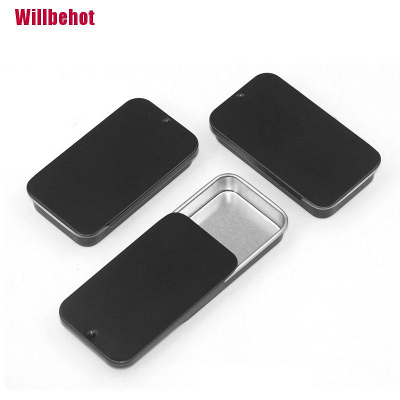 Hộp sắt mini có nắp trượt đa năng tiện lợi