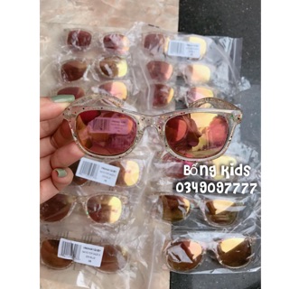 Kính Tráng Gương Bé Gái Gọng Trong Kim Tuyến