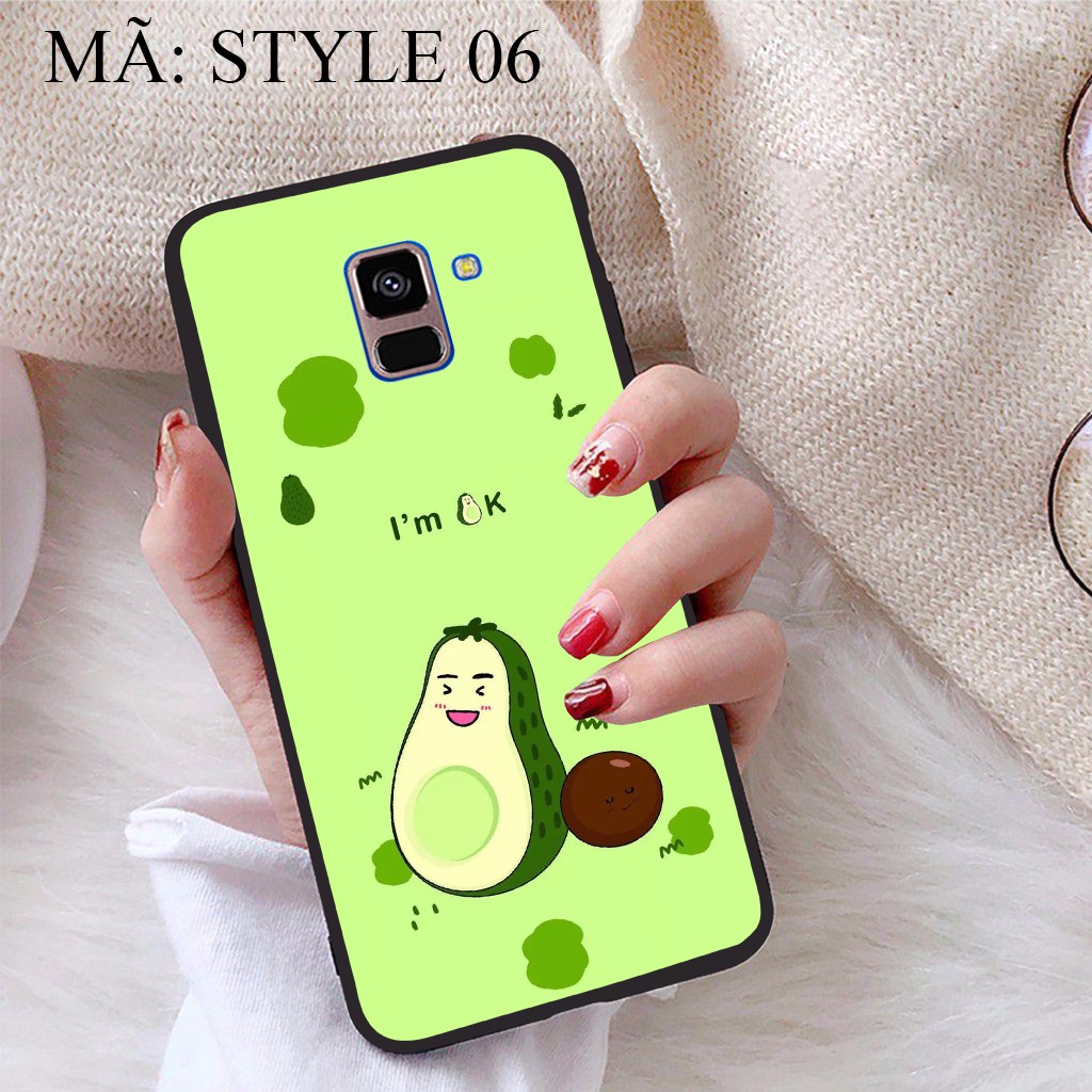 Ốp lưng Samsung A8 Plus 2018 viền dẻo TPU BST Phong cách