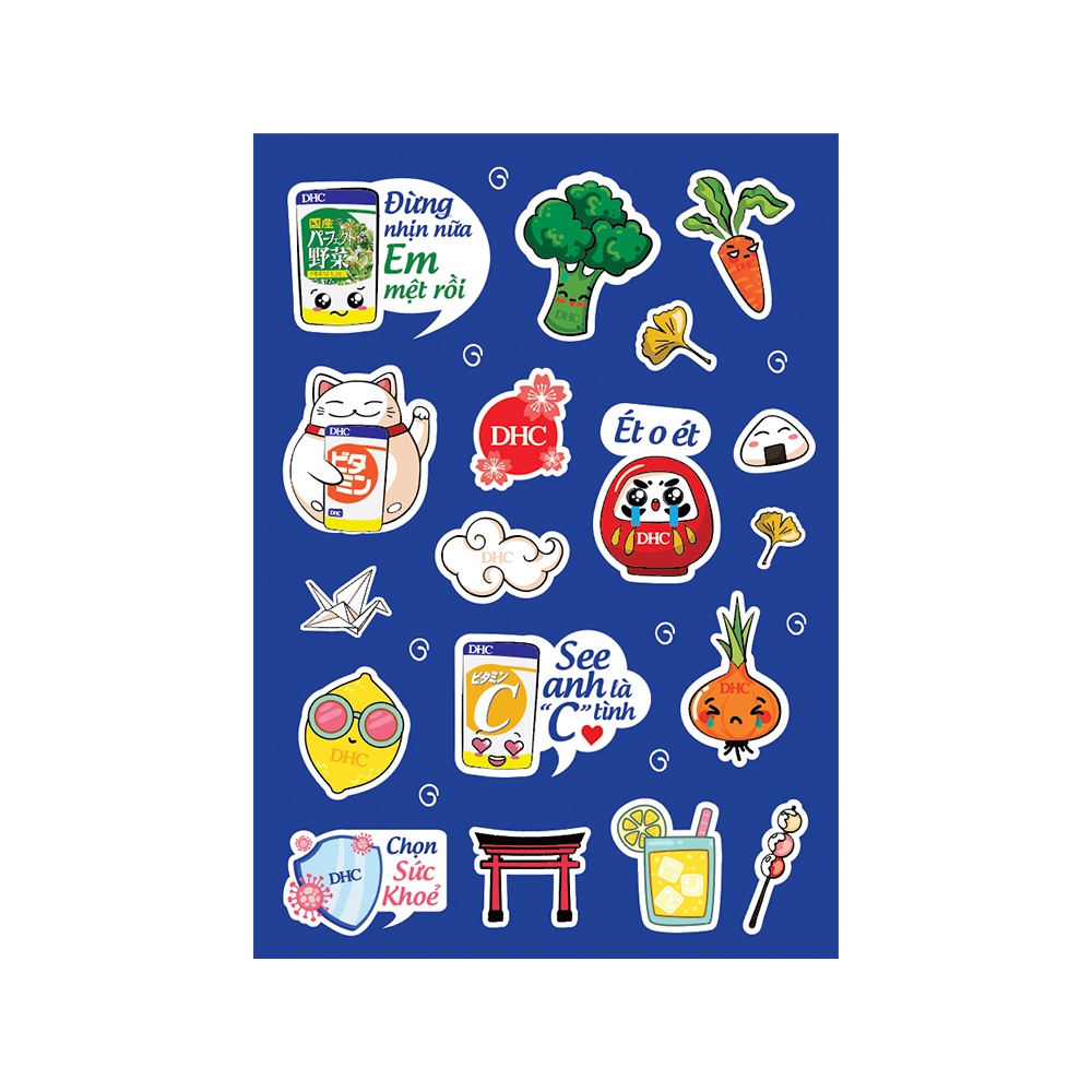 [HB Gift] [Hàng Tặng Không Bán] Sticker DHC trang trí siêu xinh xắn