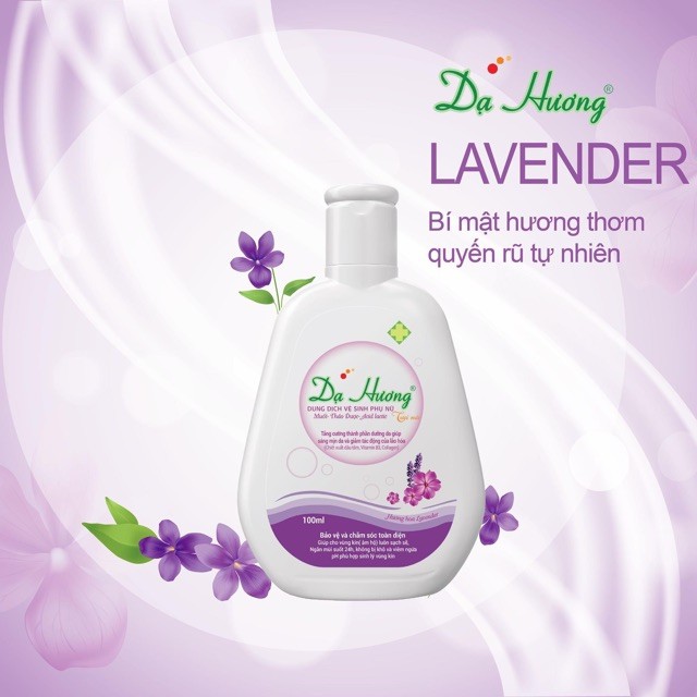 Dung dịch vệ sinh phụ nữ Dạ Hương Tím (Lavender) 100ml - sạch nhẹ, khử mùi hôi, bảo vệ vùng kín - cvspharmacy