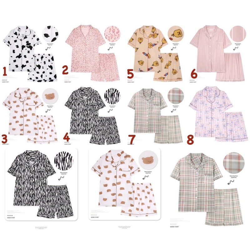 Bộ ngủ pijama cộc tay qccc | BigBuy360 - bigbuy360.vn