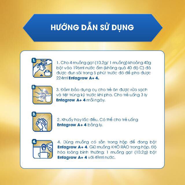 Sữa bột ENFAGROW A+ 4 hộp 1,75kg/ 875g/ 400g